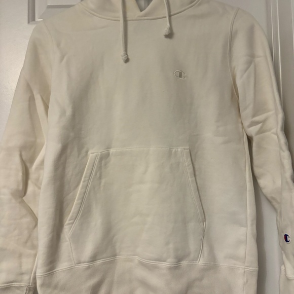 White fleece lined champion hoodie - Picture 2 of 3
